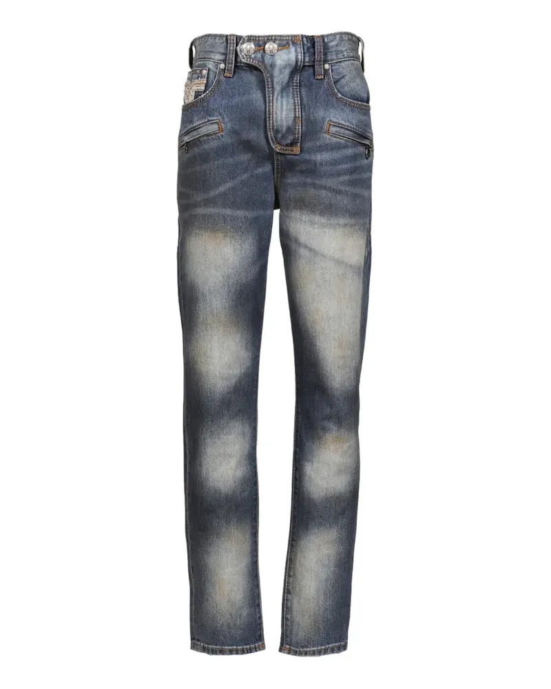 FourTwoFour on Fairfax Jeans mit dunkler Waschung - Blau Blau