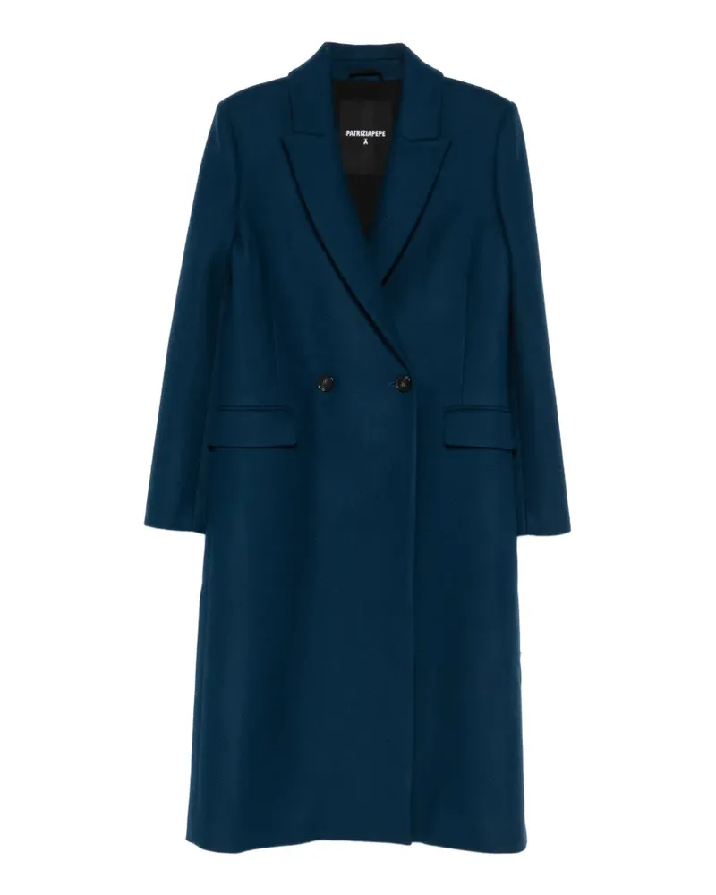 Patrizia Pepe double-breasted coat - Blau Blau