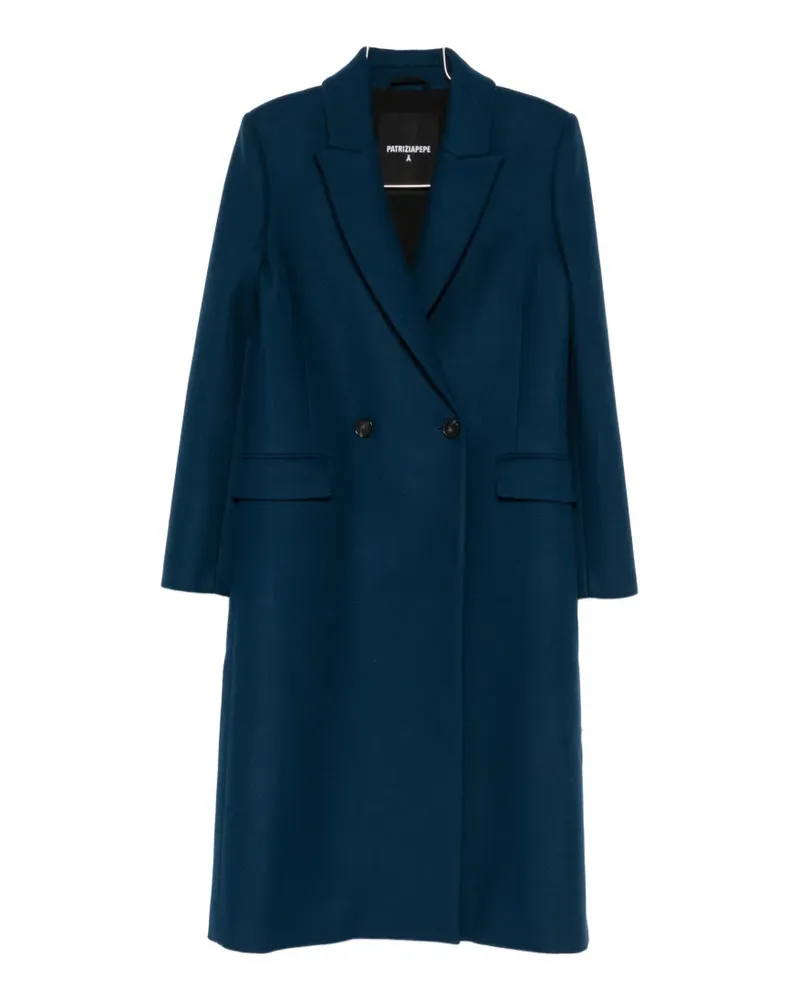 Patrizia Pepe double-breasted coat - Blau Blau