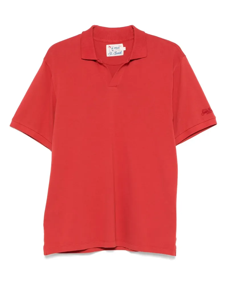 MC2 Saint Barth Poloshirt mit Logo-Stickerei - Rot Rot