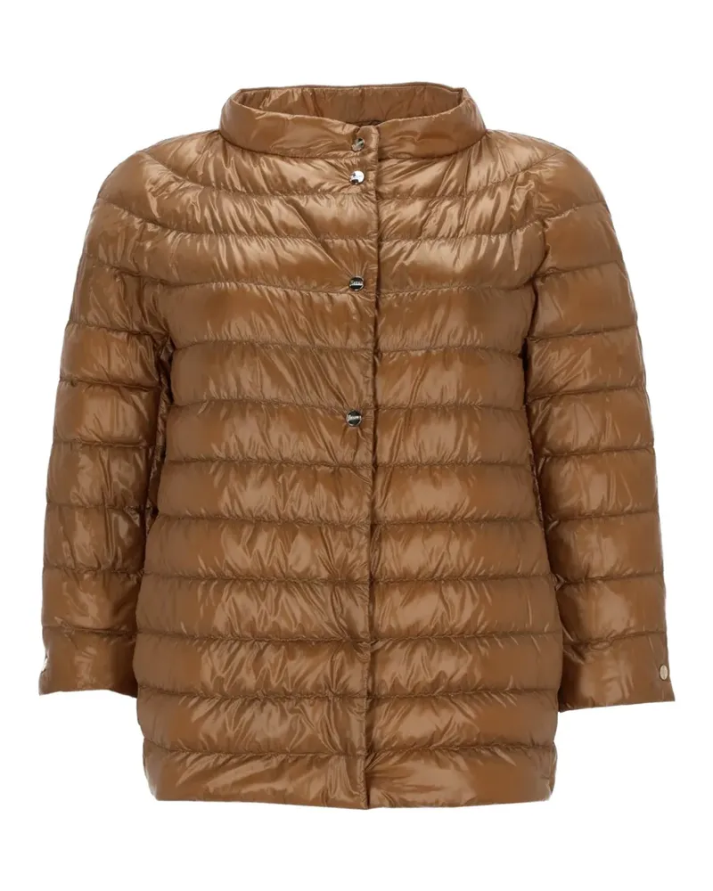 Herno button front jacket - Braun Braun