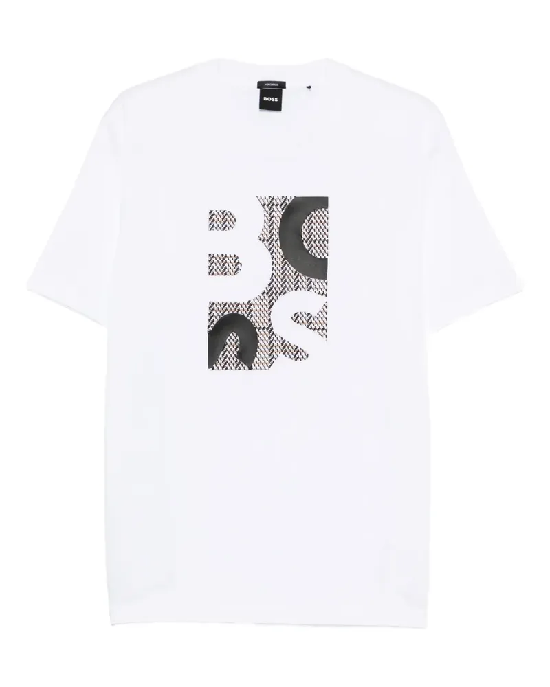 HUGO BOSS T-Shirt mit grafischem Print - Weiß Weiß