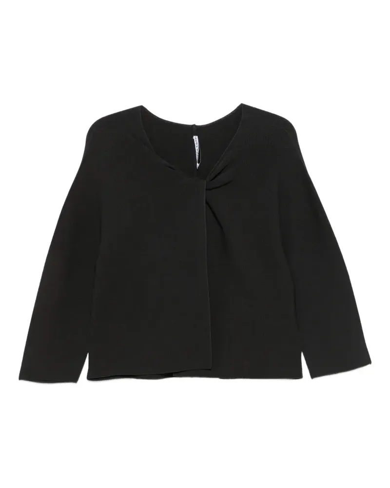 Liviana Conti Pullover mit Twist-Detail - Schwarz Schwarz
