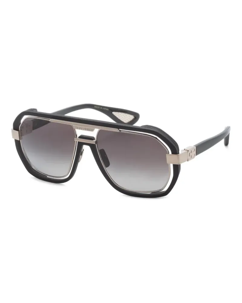 Bugatti Sonnenbrille mit geometrischem Gestell - Schwarz Schwarz