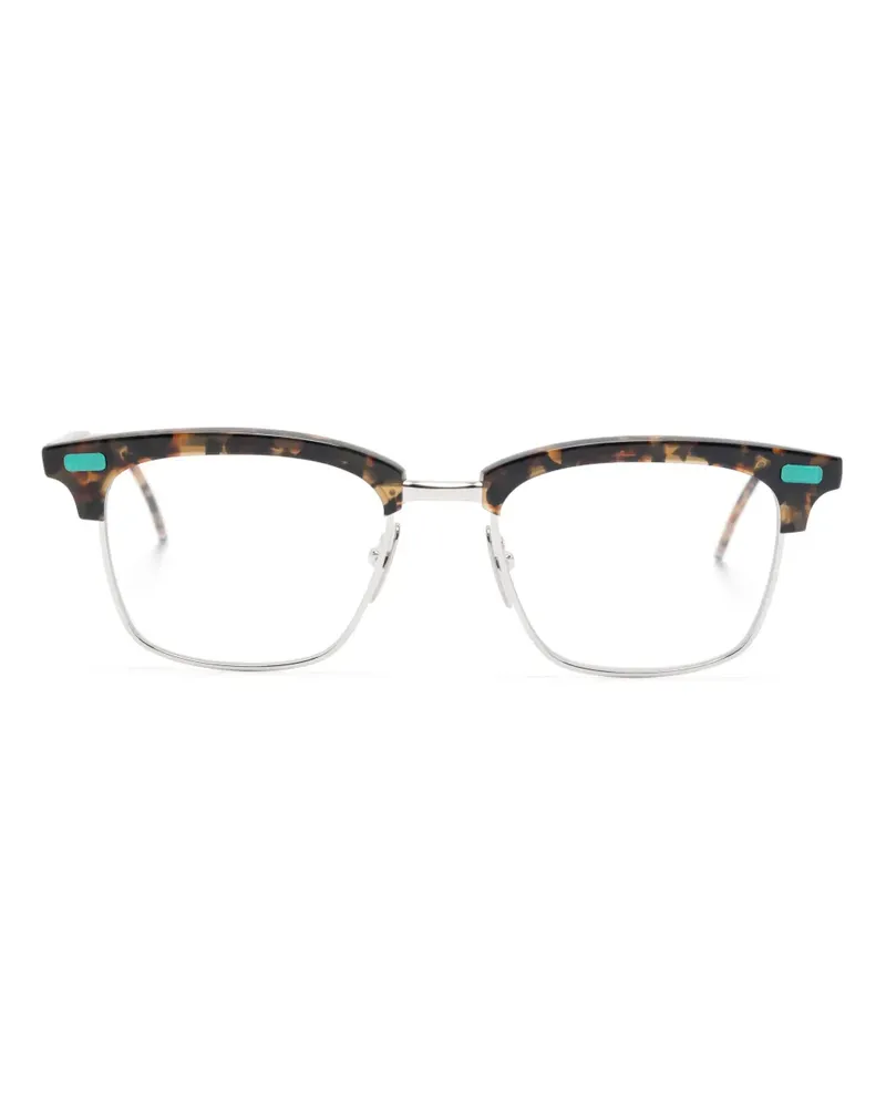 Thom Browne Brille mit eckigem Gestell - Braun Braun