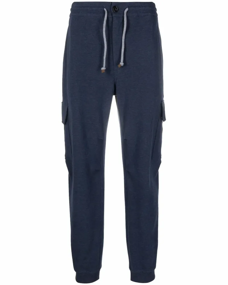 Brunello Cucinelli Jogginghose mit Kordelzug - Blau Blau