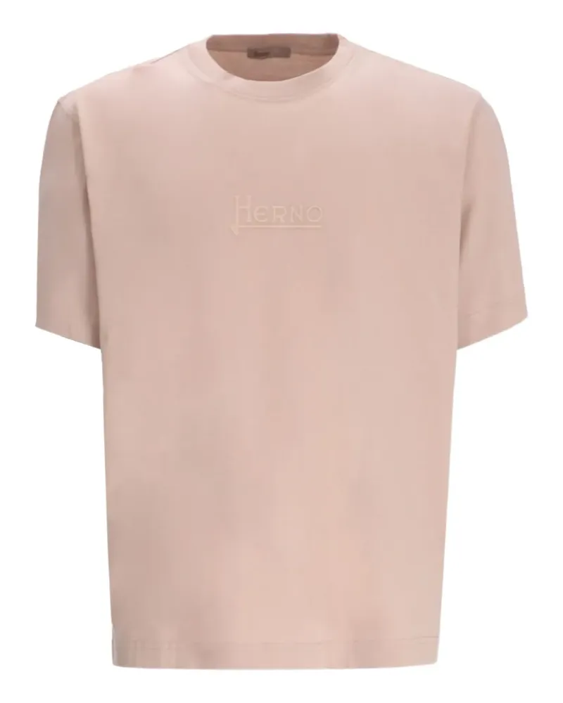 Herno Besticktes T-Shirt - Nude Nude