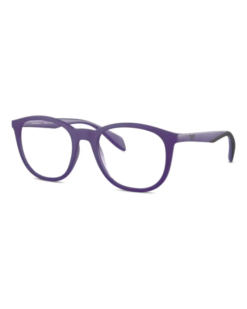 Emporio Armani Brille mit eckigem Gestell - Violett Violett