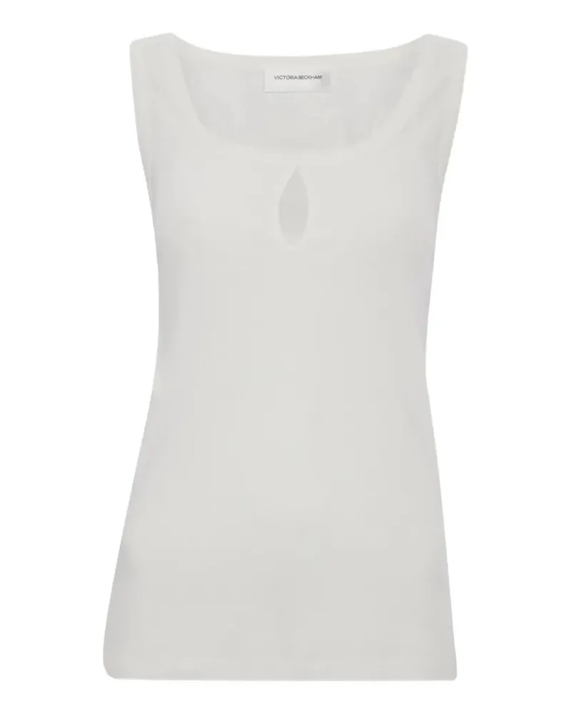 Victoria Beckham cut-out-detail tank top - Weiß Weiß
