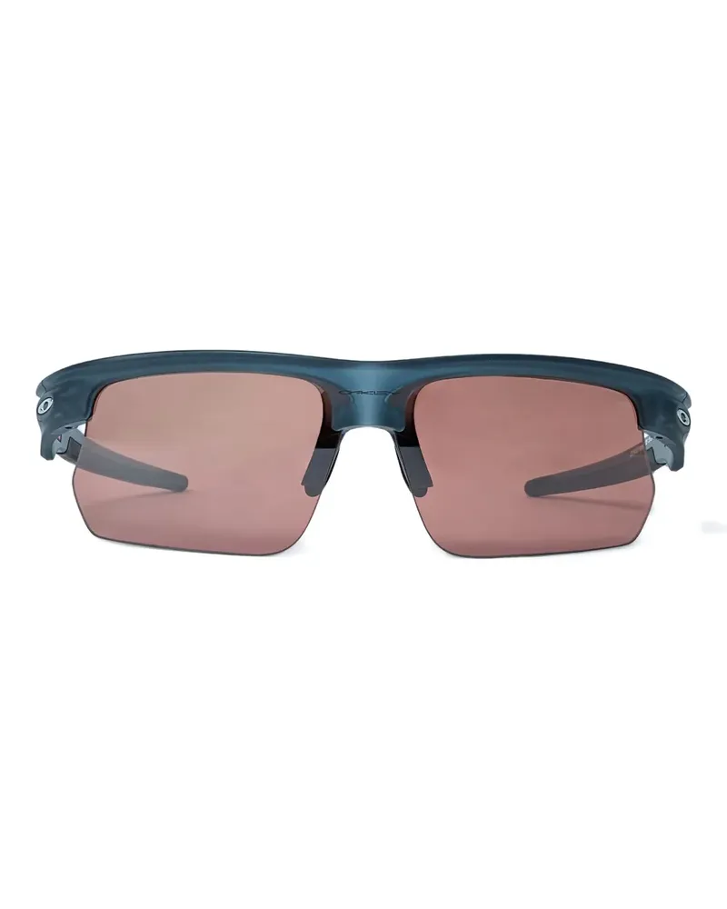 Oakley logo-detail square-frame sunglasses - Blau Blau