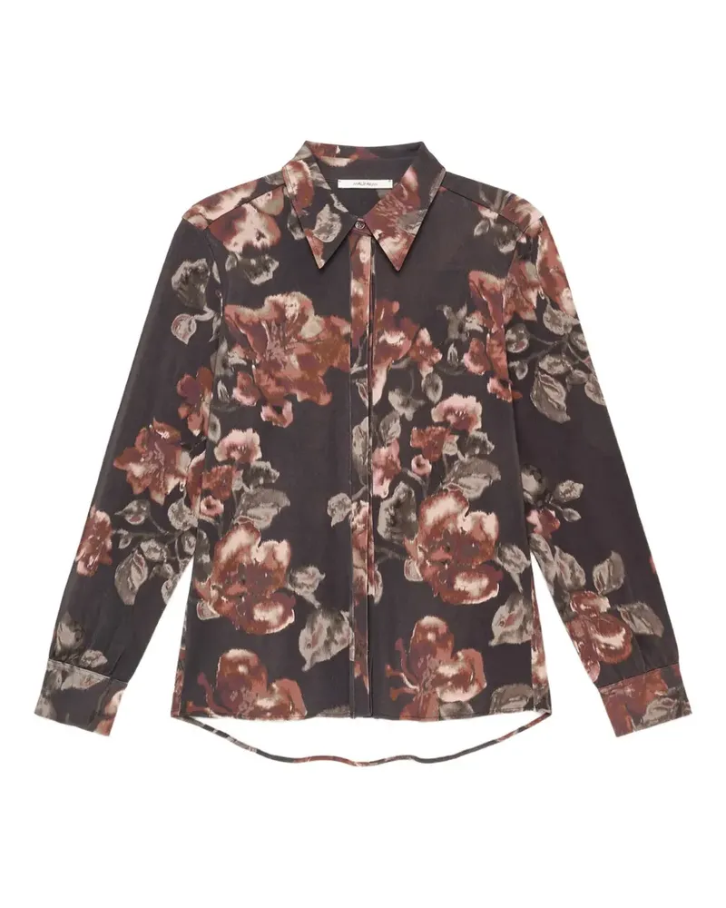 Maliparmi Hemd mit Blumenmuster - Braun Braun
