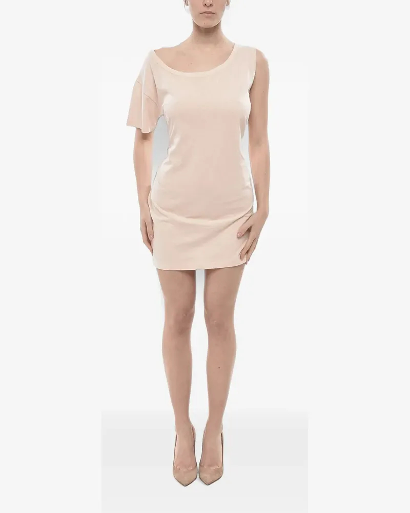 Dsquared2 one-shoulder tie-belt mini dress - Rosa Rosa