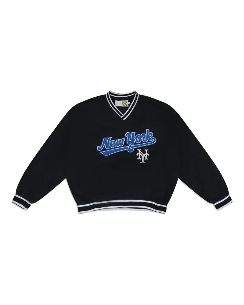 Aimé Leon Dore x New York Mets V-neck sweatshirt - Schwarz Schwarz