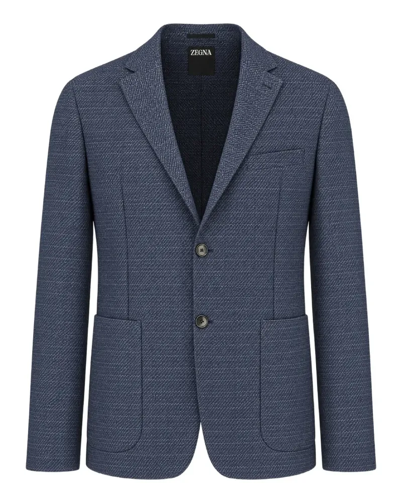 Ermenegildo Zegna single-breasted wool jacket - Blau Blau
