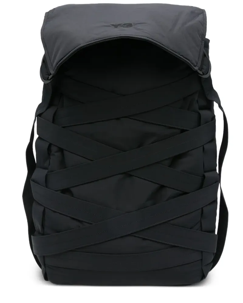 Y-3 Rucksack mit Riemendetail - Schwarz Schwarz