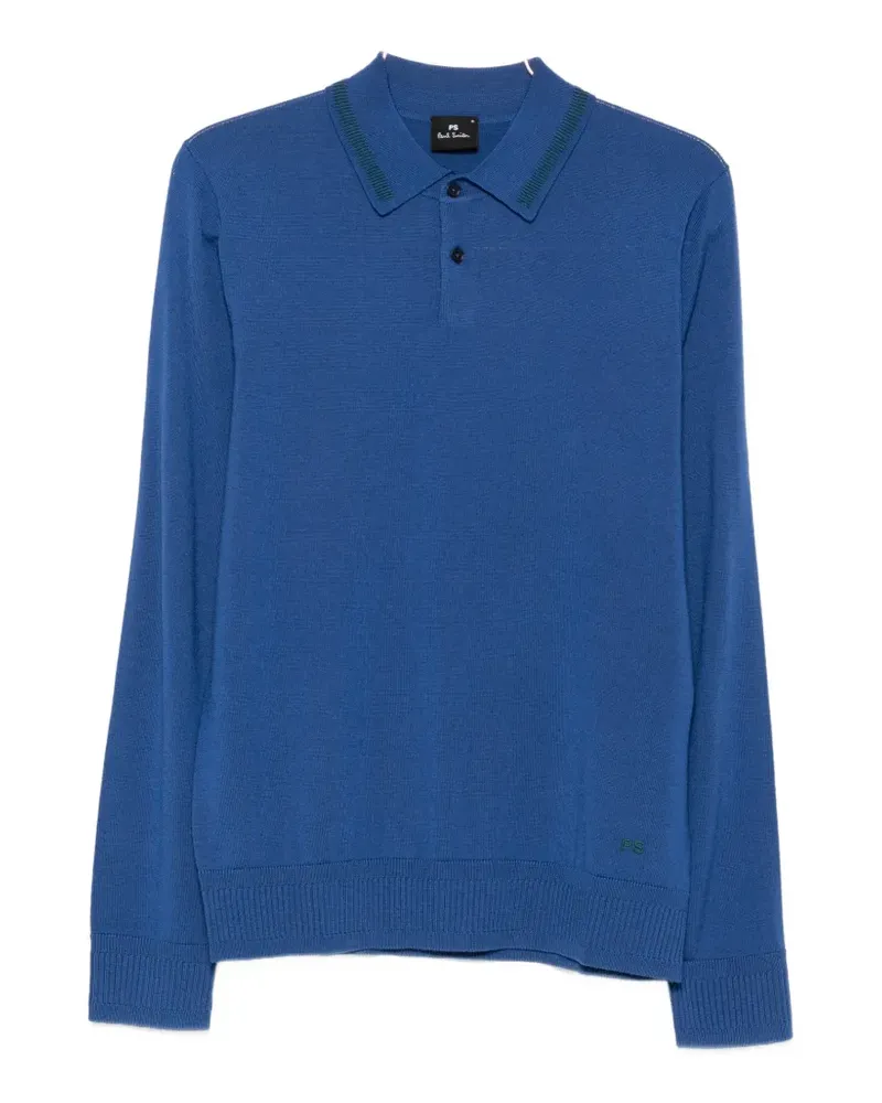 Paul Smith Langärmeliges Poloshirt - Blau Blau