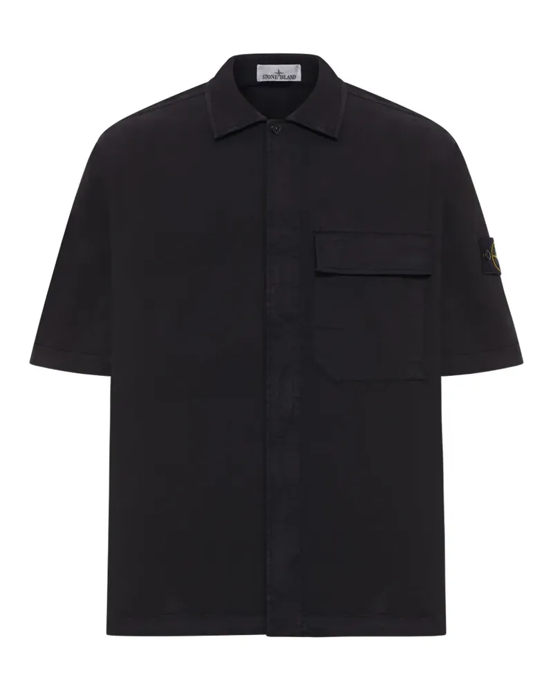 Stone Island chest-pocket short-sleeve shirt - Schwarz Schwarz