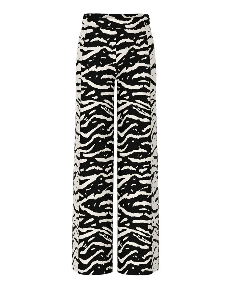 Marc Cain Hose mit Zebramuster - Schwarz Schwarz