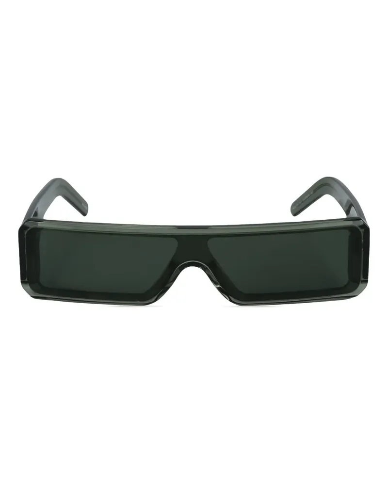 Rick Owens Geth rectangle-frame sunglasses - Grün Grün