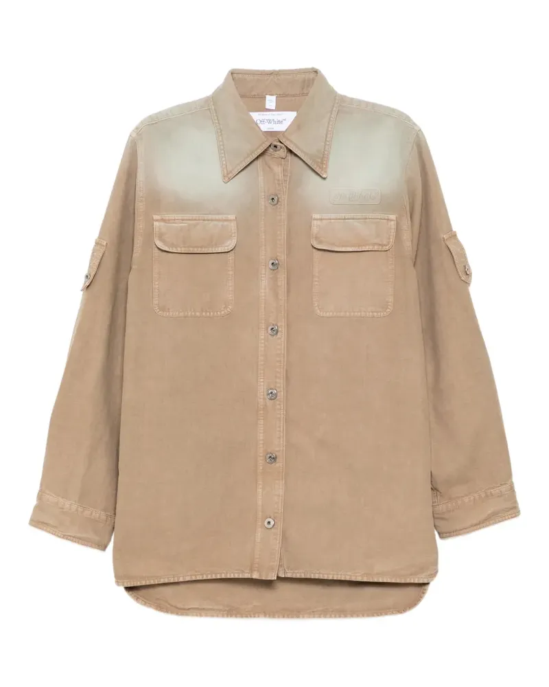 OFF-WHITE Spray shirt jacket - Braun Braun