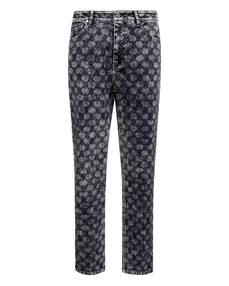 Daily Paper logo-patch jeans - Blau Blau