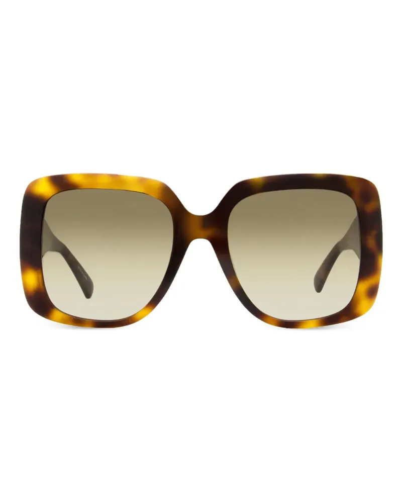 Longchamp Oversized-Sonnenbrille in Schildpattoptik - Braun Braun