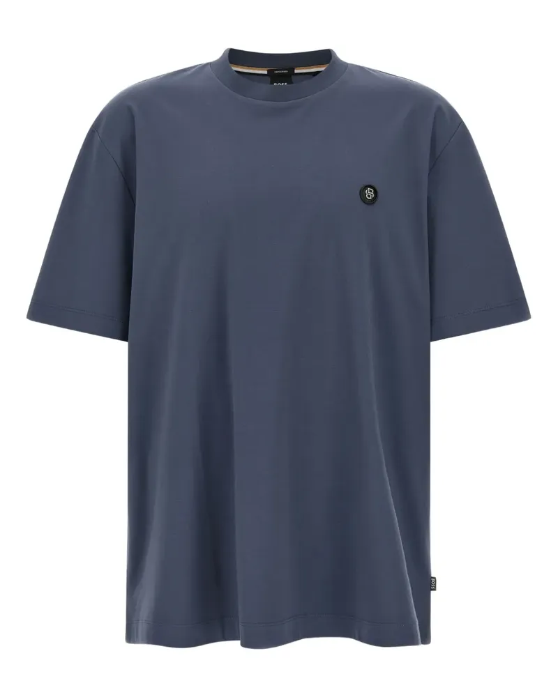 HUGO BOSS C-Taut 01 T-Shirt mit Logo-Patch - Blau Blau