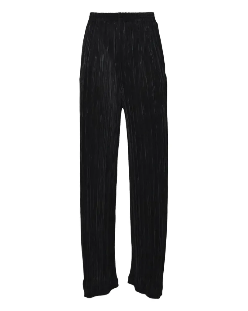 SOLOTRE Plissierte Hose - Schwarz Schwarz