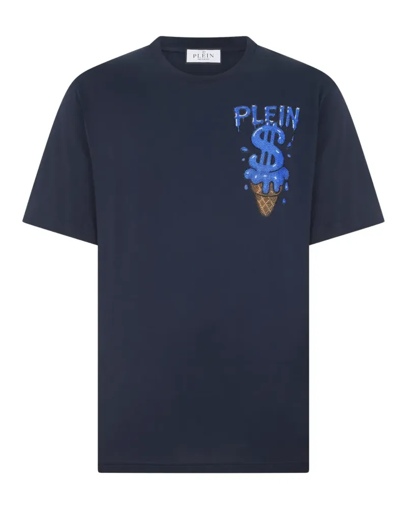 Philipp Plein Ice Cream Dollar T-Shirt - Blau Blau