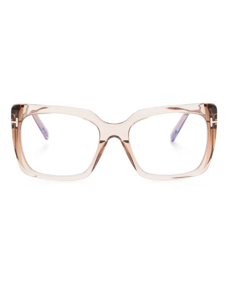 Tom Ford Brille mit eckigem Gestell - Braun Braun