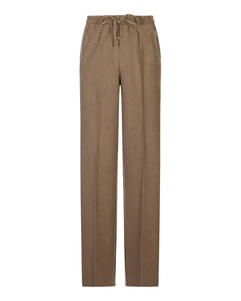 Kiton Hose mit Nadelstreifen - Braun Braun