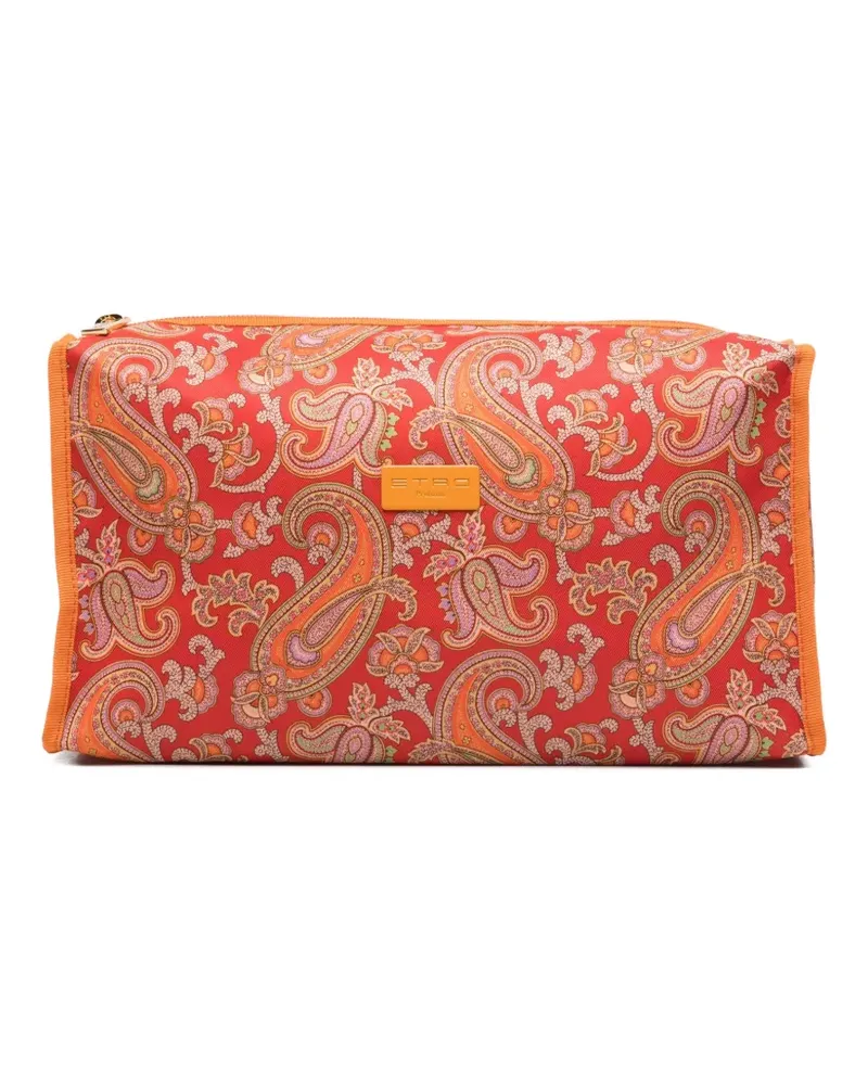 Etro paisley-print wash bag - Rot Rot