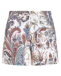 Etro Badeshorts mit Paisley-Print Weiß