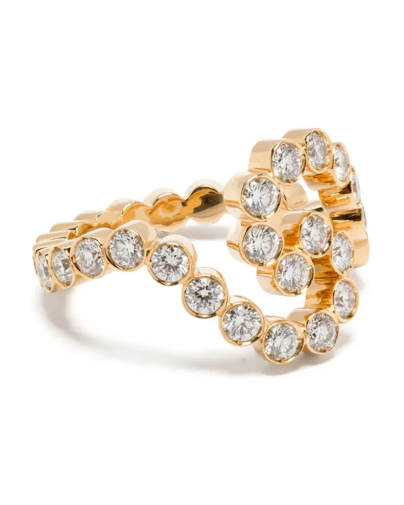 Sophie Bille Brahe 18kt recycelter Gaia Diamant Gelbgoldring Gold