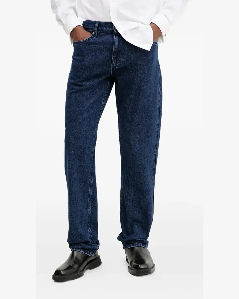 Karl Lagerfeld logo-patch jeans - Blau Blau