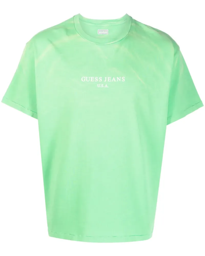 Guess T-Shirt mit Logo-Print - Grün Grün