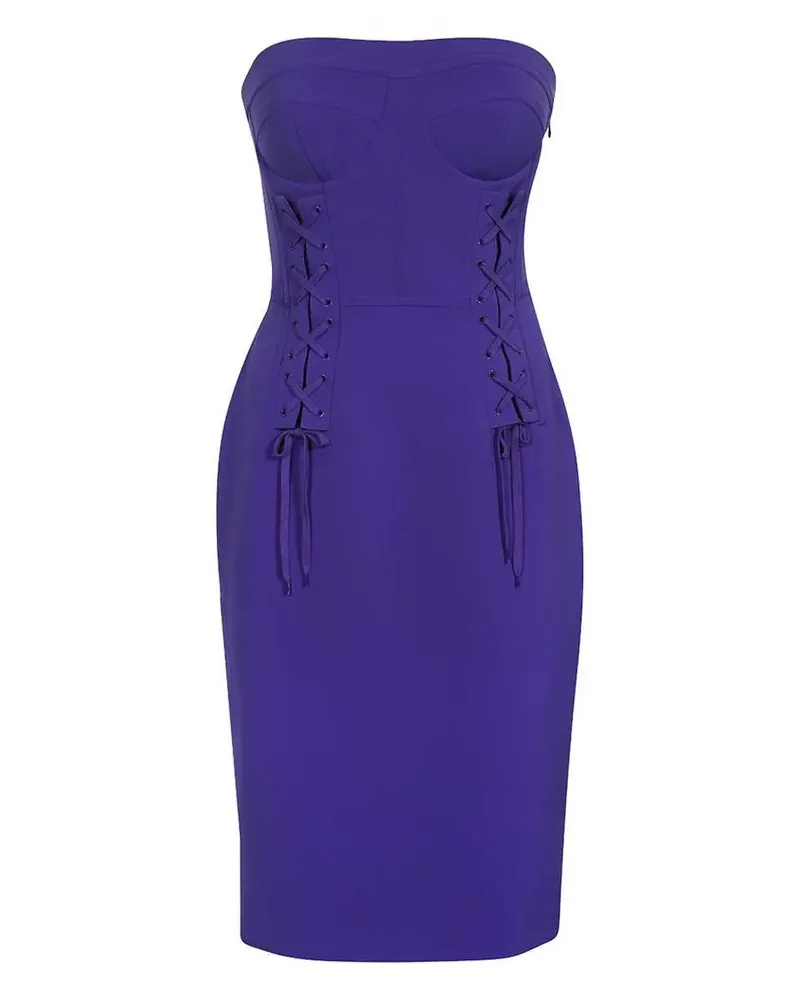 Moschino Midikleid im Corsage-Stil - Violett Violett