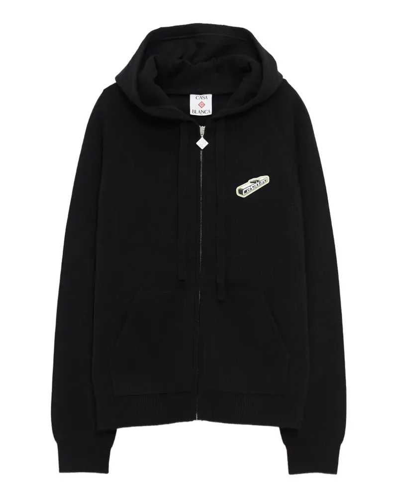 Casablanca Paris zip-up hoodie - Schwarz Schwarz