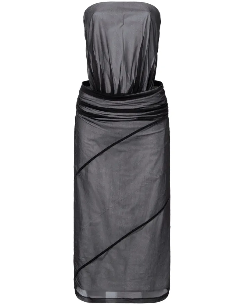 Proenza Schouler Trägerloses Gwen Minikleid - Schwarz Schwarz