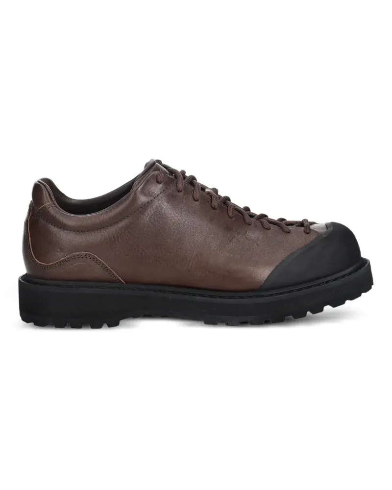 Diemme Schnürschuhe aus Leder mit Einsätzen - Braun Braun