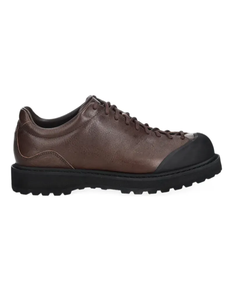 Diemme leather panelled lace-up shoes - Braun Braun