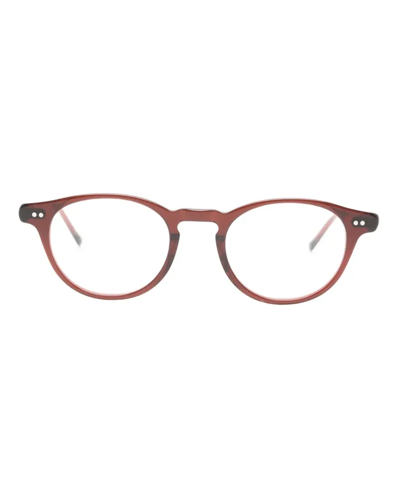 Lesca Bref Brille mit rundem Gestell - Rot Rot