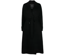 Doppelreihiger Adda Kaschmirmantel - Schwarz