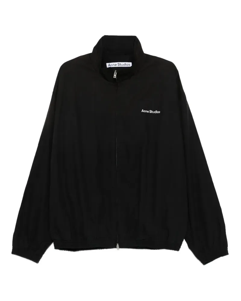 Acne Studios Jacke mit Logo-Stickerei - Schwarz Schwarz
