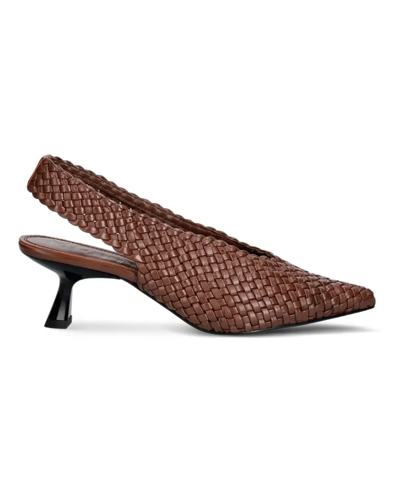 SOULIERS MARTINEZ Gewebte Bianca Pumps - Braun Braun