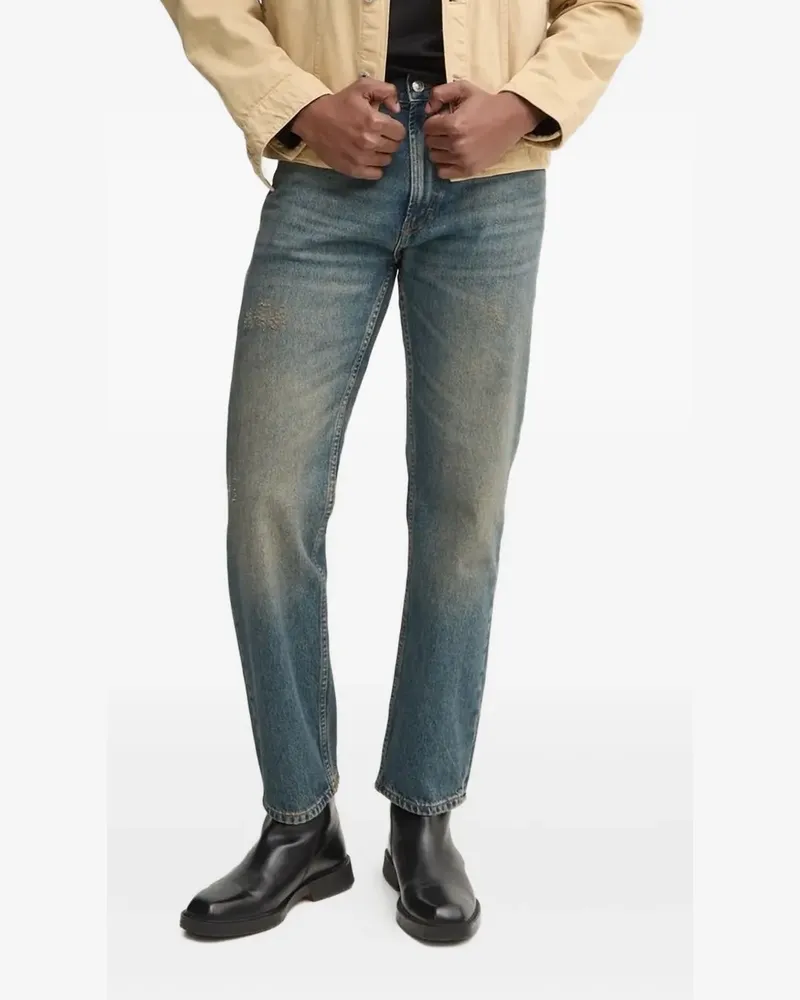 HUGO BOSS Ausgeblichene Jeans - Blau Blau