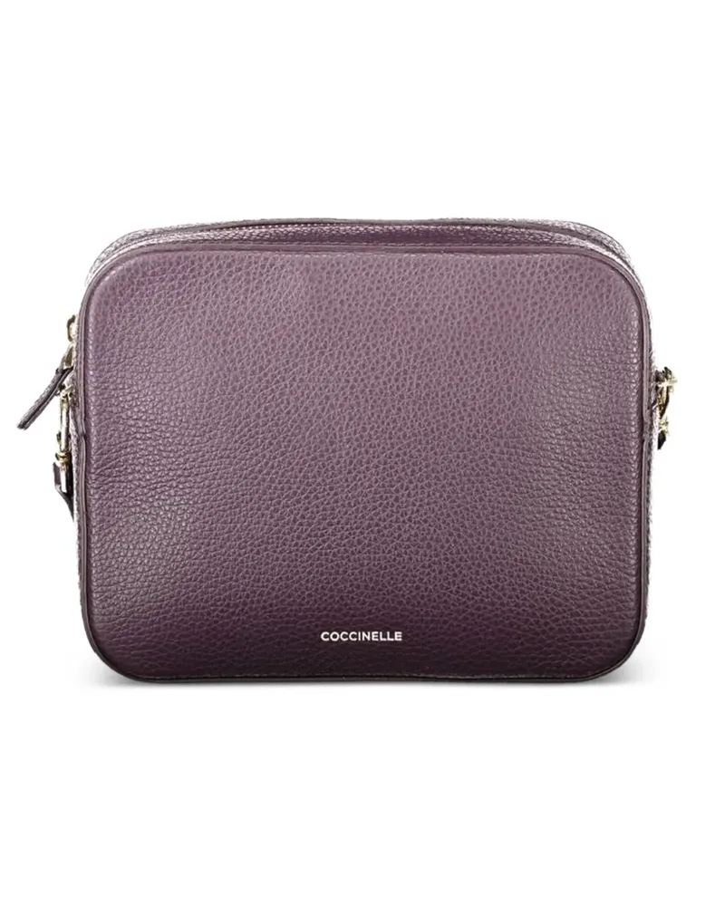 Coccinelle grained leather crossbody bag - Violett Violett