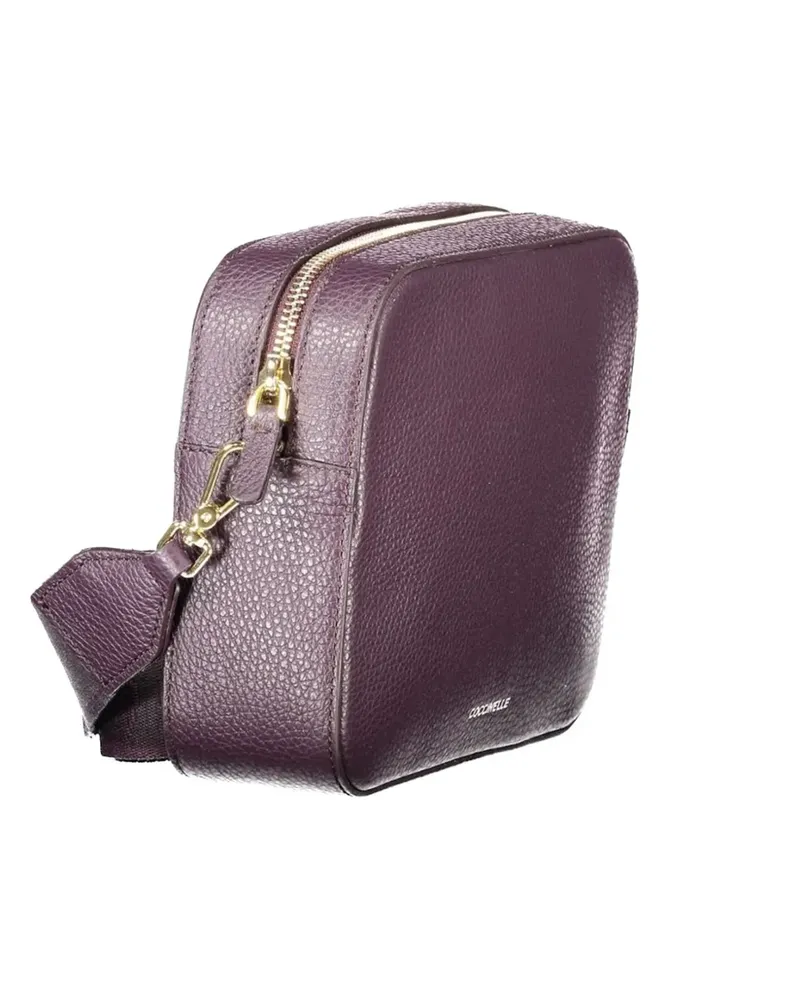 Coccinelle grained leather crossbody bag - Violett Violett