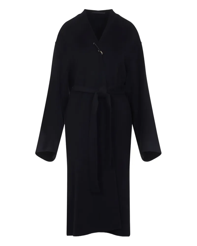 Carven Mantel mit Gürtel - Schwarz Schwarz