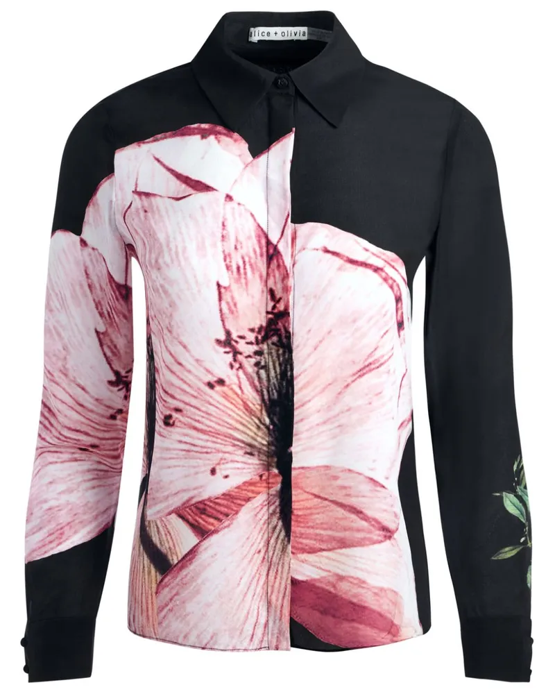 Alice + Olivia Willa Hemd - Schwarz Schwarz